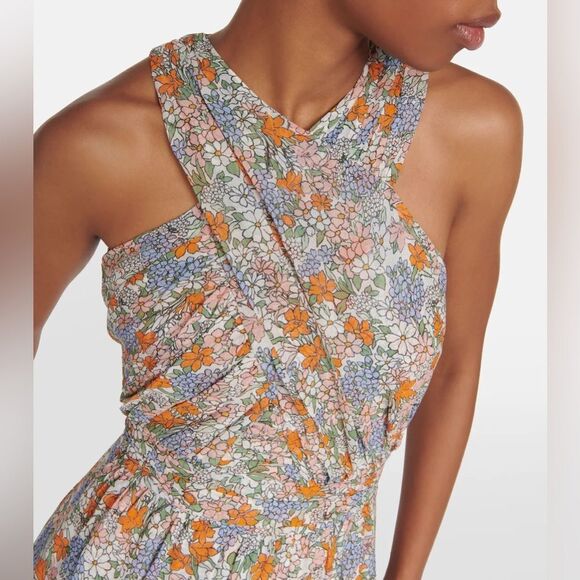 Veronica Beard Florencia $798 100% Silk Floral Maxi Size 12 - Picture 7 of 16